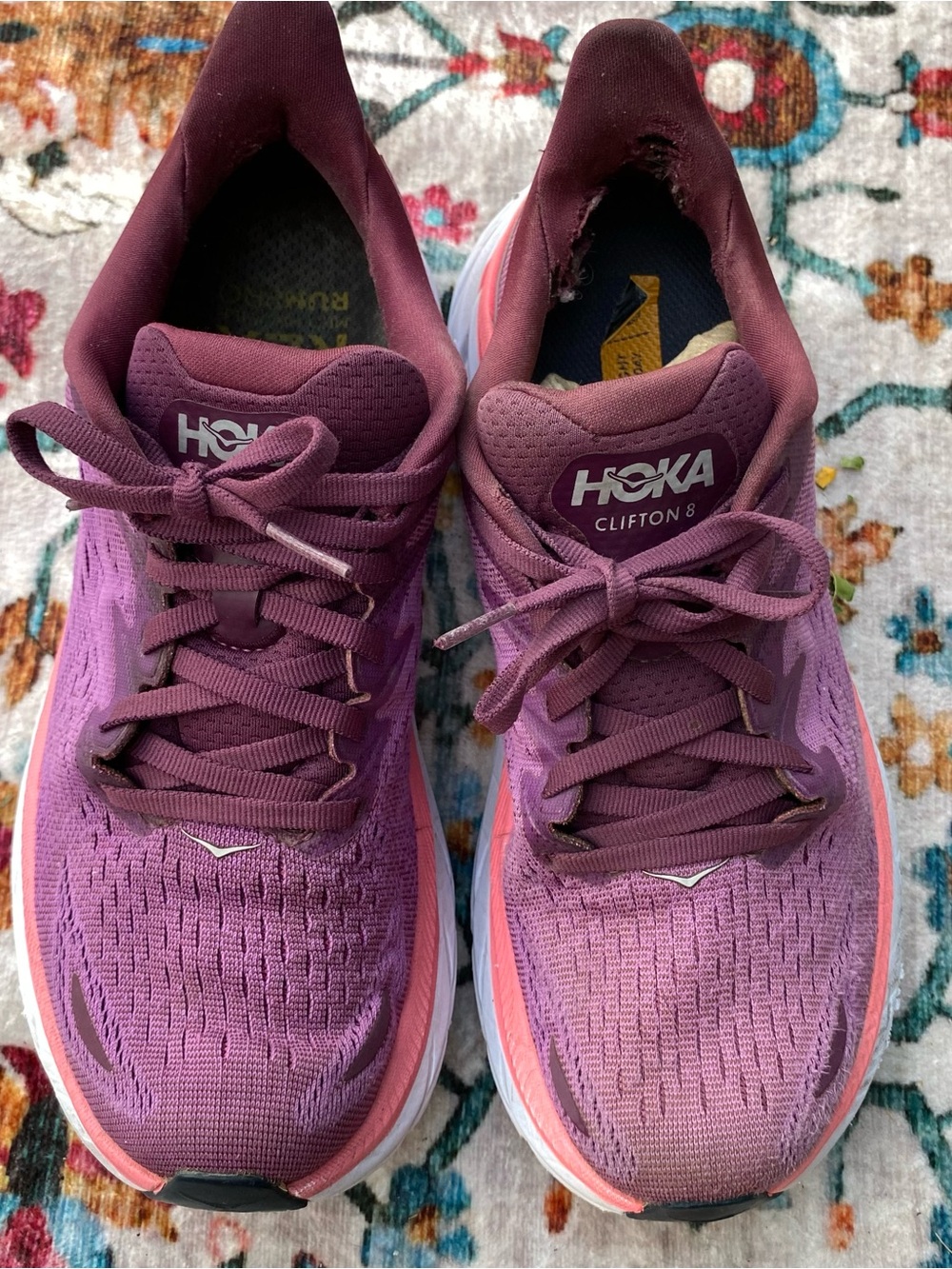 HOKA Women's Running Shoe - Pink/Purple sz7 - Picture 4 of 8
